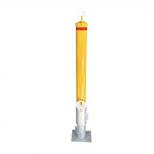 Tiang Penanda Jalan, <span class=keywords><strong>Bollard</strong></span> Parkir Luar Ruangan, <span class=keywords><strong>Bollard</strong></span> Logam Baja Dapat Dikunci dengan Kunci, Dapat Dilepas, <span class=keywords><strong>Bollard</strong></span> Tanam di Tanah dengan Selubung Bor Inti - Product Image 2