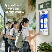 Máquina de Autopago para Bibliotecas con RFID UHF, Búsqueda de Libros |   Quiosco de Pantalla Táctil para Préstamo y Devolución |   SDK de Circulación Inteligente de Autoservicio