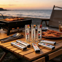 Briquet à cigarettes rechargeable imprimé, coupe-vent, allumage facile, boîtier métallique pour usage quotidien
