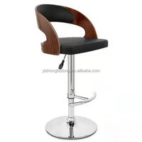 Tabourets de Bar Hauts Nordiques Commerciaux Chrome Argenté Modernes Chaises de Bar d'Intérieur
