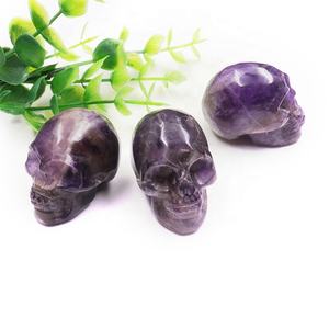 Großhandel Natürliche Quarz-Kristallschädel Heilende Energie Schutz <span class=keywords><strong>Chakra</strong></span>-Ausgleich Heim- und Bürodekoration <span class=keywords><strong>Meditation</strong></span> Spirituelles Geschenk - Product Image 4