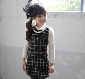 Vêtements pour enfants en gros, robe à carreaux à manches longues décontractée de style africain pour les petites filles, provenant d'un fournisseur chinois - Product Image 2