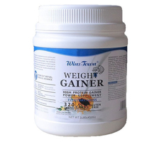 Wins Town Weight Gainer Powder - Complément alimentaire pour la prise de masse musculaire et de poids, riche en protéines, 450g