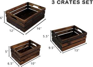 Boîte de rangement personnalisable en <span class=keywords><strong>bois</strong></span> pour décoration intérieure pour bouteille de bière ou vin fait à la main style cadeau motif ferme - Product Image 2