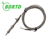 Capteur de température M12 PT100/PT1000 à ressort de compression, fil blindé, pour contrôleur de température