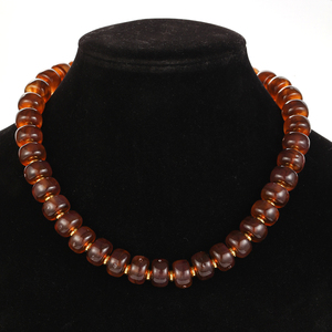 Collar de acrílico TeoWaki de 7 estilos, collar de cuentas de ábaco con cadena extensible ajustable, joyería de moda para mujer, venta <span class=keywords><strong>al</strong></span> por mayor - Product Image 4