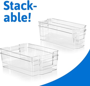 Organizer Storage Bins Amazon Stackable Plastic Organizer Storage Bins Pantry Organization And Storage Refrigerator Organizer Bins Fridge