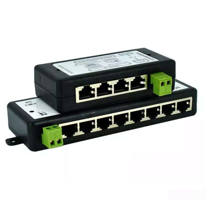 100 Мбит/с 24 в 48 в 8 портов пассивный Инжектор PoE 8 портов панель PoE для IP-камеры IP-телефона