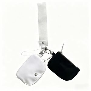 X418-1 2025 Custom Detachable Dual Pouch Wristlet Keychain Card Holder Bracelet Wallets Bag Wholesale Nylon Coin <b>Purse</b> Keychain - Product Image 2