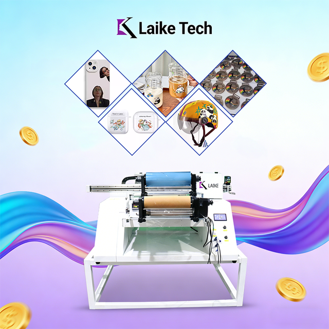 Roll to Roll Printer A4 A3 Size Digital UV Sticker DTF Flatbed Printer 3 in 1 Foil Label Printing Machine