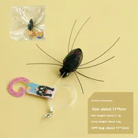 Tête de rechange pour bâtonnet à chat Xidaiyu, jouet insecte simulé pour divertissement intérieur et apaisement des animaux de compagnie