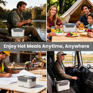 <span class=keywords><strong>Lunch</strong></span> <span class=keywords><strong>Box</strong></span> Électrique Portable 100W Chauffage Rapide Boîte Alimentaire Isotherme pour Voiture Camion Maison Bureau École Voyage - Product Image 5