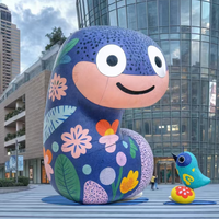 Juguetes publicitarios inflables de peluche comercial Modelos de animales de dibujos animados-Perro inflable a la venta