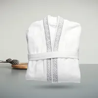 Jubah Mandi Mewah Kimono Pakaian Tidur Wanita Ukuran Plus Terry Pria Jubah Mandi Kustom untuk Wanita