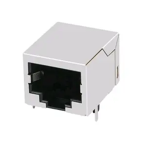 Conector modular 8P8C JACK FRJAE-418 Ethernet RJ45 sem magnético X-1734264-X RJE091884111A