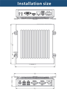 NUC ระบบฝังคอมพิวเตอร์ควบคุมอุตสาหกรรมขนาดเล็กแบบไม่มีพัดลมสำหรับการใช้งานหุ่นยนต์ - Product Image 6
