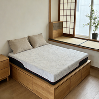 Matelas en mousse à mémoire de forme compressé sous vide pour hôtel, 20 cm d'épaisseur, housse amovible et lavable à fermeture éclair, douceur et simplicité