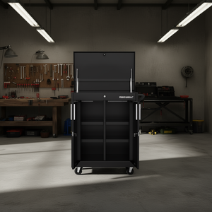 Armoire à outils à double porte Wigaro 1200x900x400mm avec étagères et roulettes pour le rangement - Product Image 2