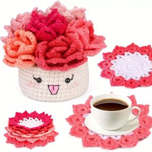Kit de Ganchillo de Algodón de Leche Personalizado de Fábrica, Hazlo Tú Mismo, Animales Tejidos, Manualidades, Patrón de Dibujos Animados Tejidos a Mano, Suaves y Personalizables - Product Image 6