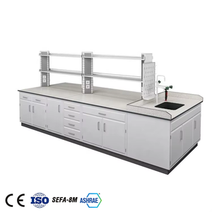 Laboratuvar mobilyası çalışma masası çelik Lab çalışma masası paslanmaz çelik çalışma masası - Product Image 5