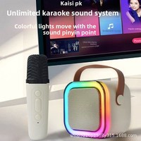 Untuk Combo Speaker-Mic 5.3 dengan IPX7 Tahan Air Terlaris K12OK Model Baru-untuk Karaoke Keluarga di Rumah