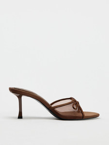 ZA2026 <span class=keywords><strong>Sandali</strong></span> Eleganti e Sexy con <span class=keywords><strong>Tacco</strong></span> a Spillo, Punta Aperta, in Rete Nera Traspirante, Stile Francese, Primavera-Estate - Product Image 5