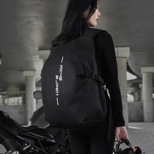 Keyop Street Motorcycle Backpack Large Capacity Waterproof Cycling Travel Bag Black Polyester - Product Image 2