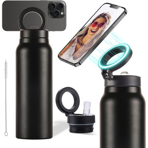 Support de téléphone populaire, bouteille isotherme sous vide en acier inoxydable de 32 oz, bouteilles d'eau magnétiques isolées pour le sport et la gym - Product Image 1