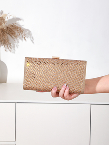 Bell 2025 High Quality Silver Luxury <b>Clutch</b> Square Fashion Women <b>Wedding</b> Evening Elegant Chain Strap Original Designer - Product Image 3