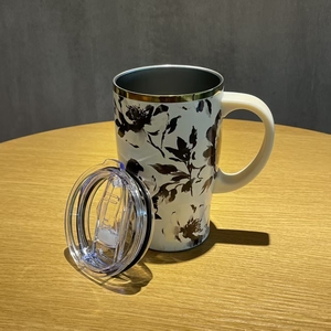 Nouvelle Tasse Isotherme en Acier Inoxydable 500ml, Meilleure Vente 2026, pour Café et Eau, avec Poignée, Anti-fuite, Logo Couleur Personnalisé - Product Image 4