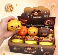 Jouet Squishy Mignon Vache des Highlands en Forme de Boulette, Doux, à Remontée Lente, Anti-stress, Nouveauté, Jouets à Presser, Jouets en Boîte à Vapeur