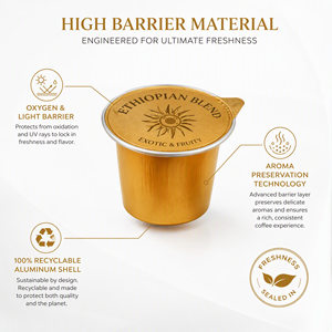 Capsule di Alluminio Monouso da 15ml per Espresso 37x29mm, Colore Personalizzato per Cialde di Caffè Compatibili, Uso Domestico/Commerciale - Product Image 5