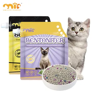 Usine de litière pour chat OEM BSCI vente en gros agglomérante sans poussière 100% sable de litière pour chat en bentonite naturelle