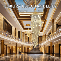 Lustre moderne de luxe à LED, grande barre de plafond pour salon familial, chambre à coucher, hôtel, salle de lecture, luminaires suspendus