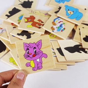 <span class=keywords><strong>Gioco</strong></span> di Abbinamento <span class=keywords><strong>delle</strong></span> <span class=keywords><strong>Ombre</strong></span> Montessori, Puzzle di Forme, Carte Abbinabili, <span class=keywords><strong>Gioco</strong></span> di Memoria - Product Image 6