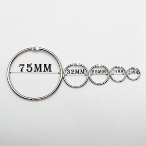 38Mm Trung Quốc Nhà Máy Bạc Sắt Kim Loại Cuốn Sách Vòng Chìa Khóa Giá Thấp Chất Lượng Tốt Lá Lỏng Hình Dạng Cuốn Sách Vòng Máy Tính Xách Tay Tập Sách emda - Product Image 5