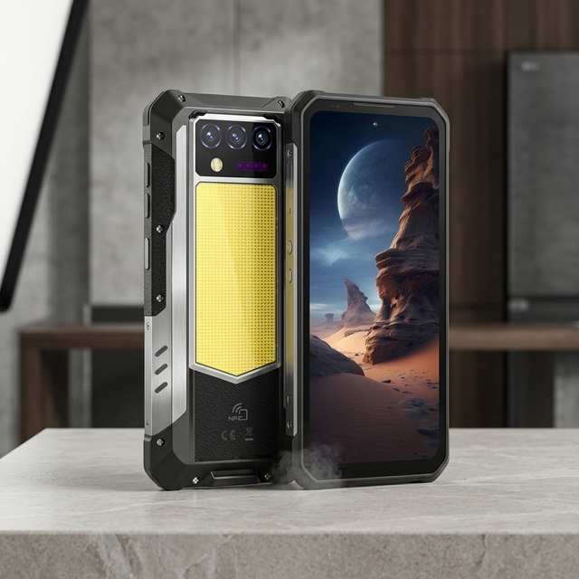 Oukitel WP100 Plus Rugged Smartphone 12GB+512GB 6.8" Helio G100 Octa Core 4G NFC IP68 Waterproof Shockproof Outdoor Mobile Phone