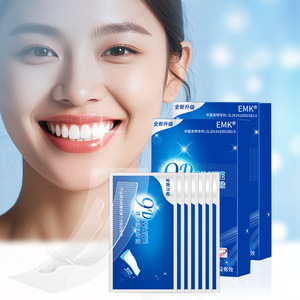 Strumenti di sbiancamento dentale etichetta privata 28 pezzi 14 sacchetti Non perossido denti bagnati strisce sbiancanti - Product Image 1