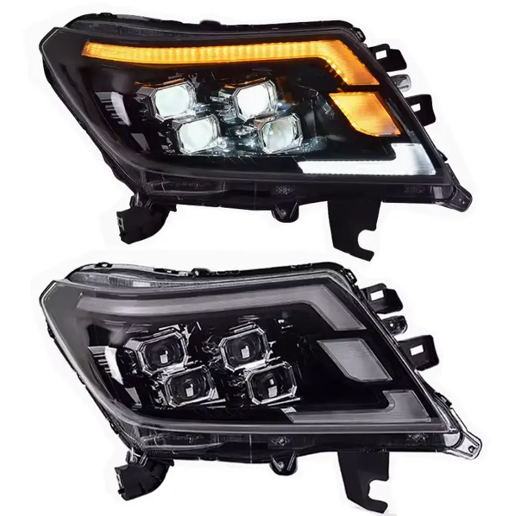 Hot Sell Full Led Navara Np300 Headlights Upgrade 4 Lens Head Lamp For Nissan Navara 300 2014-2022 Pickup Head Light