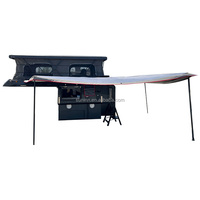 Module de camping mobile coulissant pour pick-up, coque en aluminium, maisonnette modulaire tout-terrain, RV personnalisé