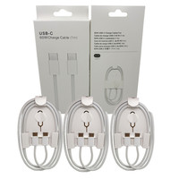 Câble de charge rapide USB-C 60W en gros d'usine, 0,9 m, câble de données Type-C vers Type-C 60W pour iPhone 17 16 15/15 Pro MAX