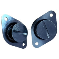 Nouveaux boutons Dzus en acier 5/16" .450" Reach noirs auto-éjectables pour fixation de carrosserie de voiture de course Sprint