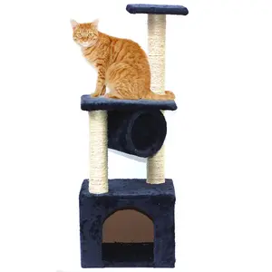 2022 핫 잘 팔리는 customize 도매 post natural 사이 잘삼 로프 포장 cat tree 대 한 긁는 cat 등반 tree cat inclimbing tree