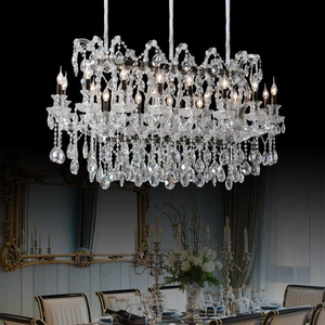 Lámpara de Techo de Cristal Estilo María <span class=keywords><strong>Teresa</strong></span>, Grande y Lujosa, con Cristales K9 para Vestíbulo de Hotel, Palacio o Sala de Estar - Product Image 4