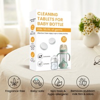 Tablettes de détergent pour le lavage des biberons - Écologiques, action rapide en 15 minutes, éliminent les résidus pour les biberons et les tasses à bec.