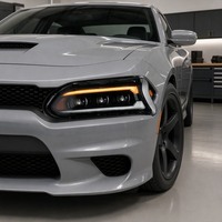 Ensemble de phares LED pour Dodge Charger 2015-2021, feux de jour séquentiels, phare avant