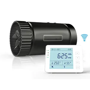 Monitor Kualitas Udara Dalam Ruangan Rumah Kantor Co2 Analyzer Detektor Karbon Dioksida Regulator Kipas Inline Kontrol Kecepatan CO2 Meter