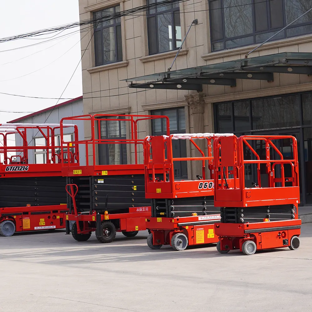 8m 10m 12m Semi Electric Sissor Lift Platform Hydraulic Mobile Manual Scissor Lift