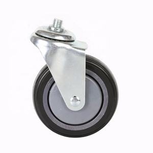 Hochleistungs-Lenk rollen Schwenkbare schwarze Polyurethan-PU 4 "/5" kleine Lenkräder - Product Image 5