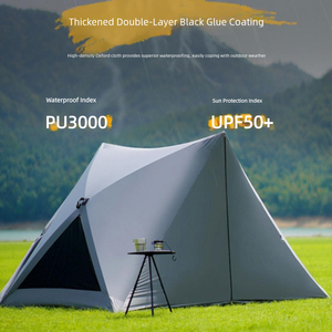 Tente ultralégère pour deux personnes, tente 4 saisons avec bâche de sol assortie, tente de camping <span class=keywords><strong>Hubba</strong></span> bicolore - Product Image 3